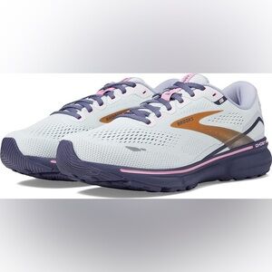 Brooks Ghost 15 Womens 7.5 B Gray Blue Athletic Shoes Running Sneakers Trainers